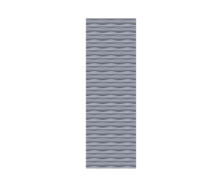 TraumGarten Sichtschutzzaun SYSTEM FLOW Silber Rechteck geschlossen - 60 x 180 cm