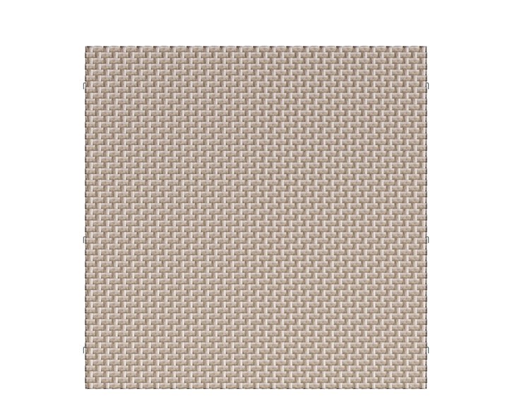 TraumGarten Sichtschutzzaun WEAVE Gray Rechteck - Polyrattan-Zaun - 178 x 178 cm