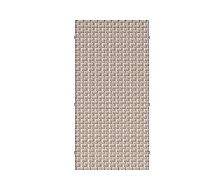 TraumGarten Sichtschutzzaun WEAVE Gray Rechteck - Polyrattan-Zaun - 88 x 178 cm