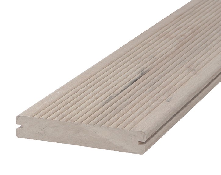 TraumGarten Terrassendiele DREAMDECK WPC BICOLOR Sand - 200 x 12,5 x 2,1 cm
