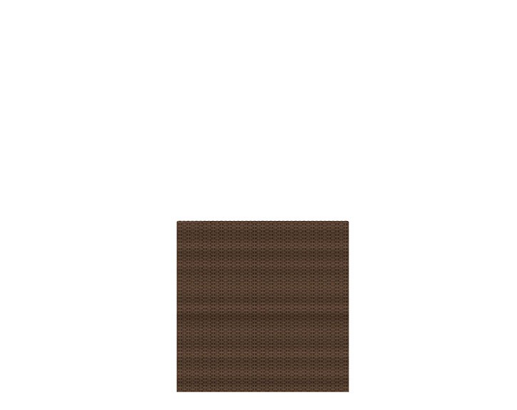 TraumGarten Sichtschutzzaun WEAVE Mocca Rechteck - Polyrattan-Zaun - 88 x 88 cm