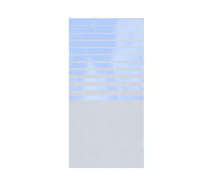 TraumGarten Sichtschutzzaun SYSTEM GLAS BETA Rechteck - Glaszaun - 90 x 180 cm