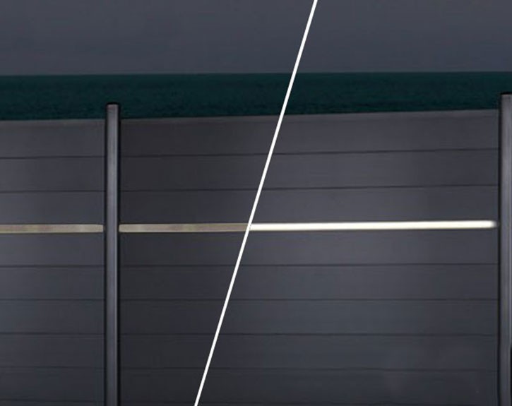 TraumGarten SYSTEM Edelstahl-Blende für LED-Lichtleiste