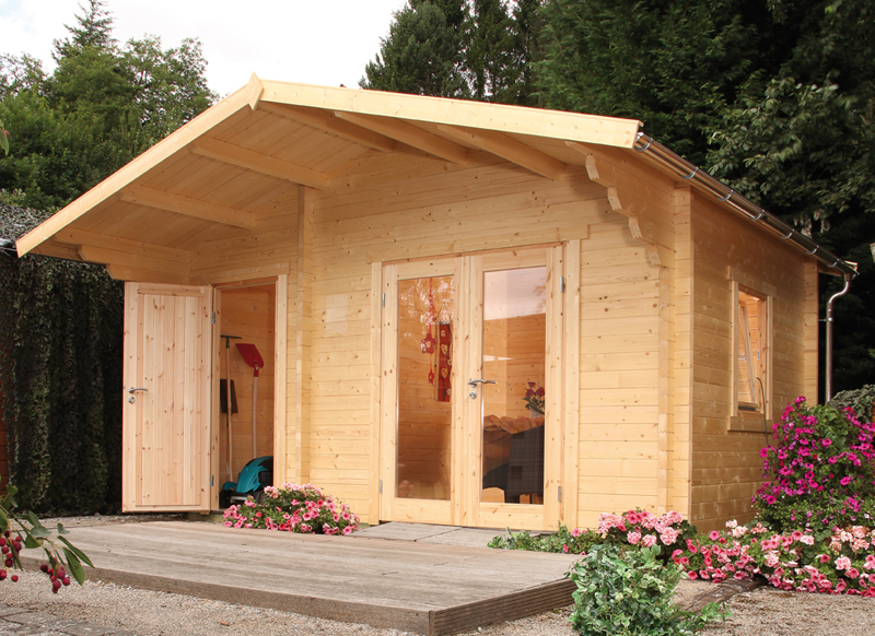 Wolff Finnhaus Gartenhaus Caro 34 Mm 2 Raum Gartenhaus Modern