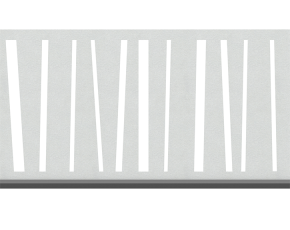 TraumGarten SYSTEM Dekorprofil-Set Linea silber Edelstahl/flach 30 cm