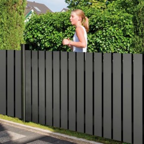 TraumGarten Vorgartenzaun SQUADRA Anthrazit Maßanfertigung - 20-200 x 50-90 cm
