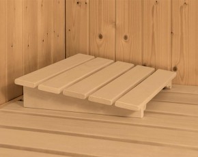 Karibu Innensauna Asta + Dachkranz + 9kW Saunaofen + 2 Infrarotstrahler - 68mm Elementsauna - Ecksauna - Kombisauna - Glasfront