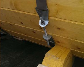 Finnhaus Wolff Fasssauna Mini + schwarze Dachschindeln - 42mm Gartensauna - Bausatz - natur
