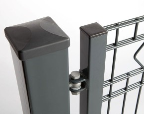 Deutsche Zauntechnik Schmuckzaun Doppeltor VARIO Residenz standard BARCELONA - Gartentor / Metallzaun - silber - 330 x 120 cm