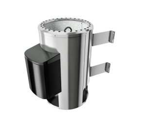 Karibu Plug&Play Saunaofen + Außensteuergerät Easy Finnisch 3,6 kW (230Volt) inkl. 18 Kilo Steinen