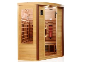 Dewello Infrarotkabine Toronto - 152 x 152 - Infrarotsauna - Ecksauna