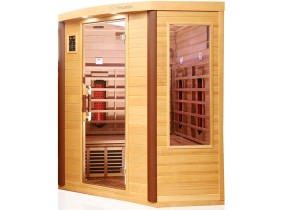 Dewello Infrarotkabine Toronto - 152 x 152 - Infrarotsauna - Ecksauna