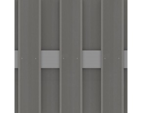 TraumGarten Sichtschutzzaun JUMBO WPC ALU Anthrazit/Anthrazit Rechteck - WPC-Zaun - 95 x 179 cm