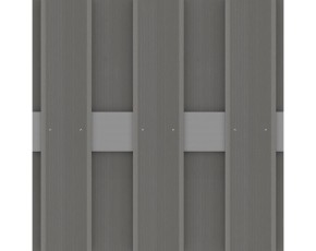 TraumGarten Sichtschutzzaun JUMBO WPC ALU Anthrazit/Anthrazit Rechteck - WPC-Zaun - 179 x 179 cm