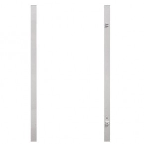 TraumGarten Torpfosten-Set zum Einbetonieren für Doppeltor Weiß - Torhöhe 90-95 cm