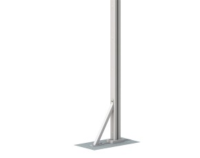 TraumGarten Zaun Windanker Plus Weiß