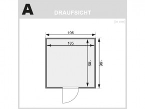Karibu Innensauna Mojave + Comfort-Ausstattung + 9kW Saunaofen + externe Steuerung Easy - 40mm Blockbohlensauna - Ganzglastür bronziert