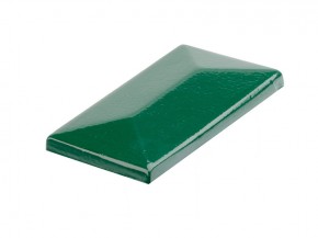 Pfostenkappe - Aluminium - für Zaunpfosten Typ A und P-fix - moosgrün