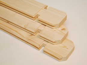Finnhaus Wolff Holz Gartenhaus Mona 34-A - 34mm Blockbohlenhaus - Satteldach - bernstein