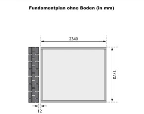Karibu Holz-Gartenhaus Bomlitz 2 - 19mm Elementhaus - Anlehngartenhaus - Geräteschuppen - Pultdach - terragrau
