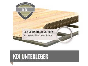 Karibu Holz-Gartenhaus Kastorf 7 + 3,2m Anbaudach + Rückwand - 28mm Elementhaus - Gartenhaus Lounge - Pultdach - terragrau