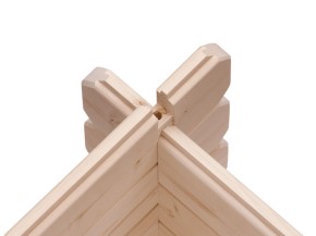 SPARSET: Karibu Holz-Gartenhaus Malta Premium 4 mit 3m Anbaudach + Rückwand - 28mm Blockbohlenbau - anthrazit - inkl. Boden