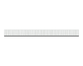 TraumGarten SYSTEM Dekorprofil-Set Linea silber Edelstahl/flach 15 cm
