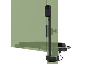 TraumGarten Sichtschutzzaun Gartentor DESIGN WPC Doppeltor mit E-Antrieb - Maß-Breite/Höhe - WPC-Zaun - Tor auf Maß