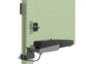 TraumGarten Gartentor SYSTEM BOARD XL Doppeltor mit E-Antrieb Maß-Breite - ACP-Zaun - Tor auf Maß