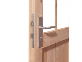 Karibu Gartensauna Bosse 1 + Vorraum + 9kW Bio-Kombiofen + externe Steuerung Easy bio - 38mm Saunahaus - Satteldach - Moderne Saunatür - terragrau