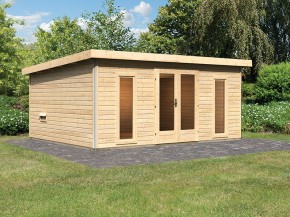 Karibu 38mm Gartensauna Mainburg 4 SET A - naturbelassen - 2 Liegen