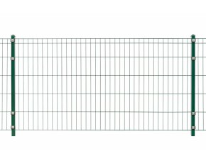 Deutsche Zauntechnik Doppelstabmattenzaun Komplettset MICHL - moosgrün - 16x1m
