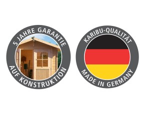 Karibu Holzpool Achteck X2 inkl. Terrasse - kesseldruckimprägniert - blaue Folie
