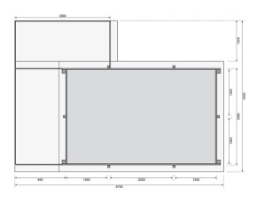 Karibu Holzpool Rechteck 3 inkl. Terrasse B + Filterpaket