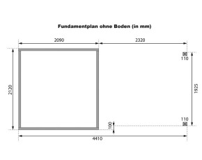Karibu Hybrid-Gartenhaus Jupiter 2 B + 2,4m Anbaudach - 19mm Elementhaus - Geräteschuppen - Pultdach - terragrau/weiß