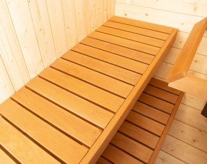 Finnhaus Wolff Fasssauna Svante 2113 + schwarze Dachschindeln - 42mm Gartensauna - Tonnendach - Bausatz - Thermoholz