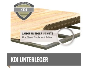 Karibu Gartensauna Mainburg 2 B + Vorraum + 3 Liegen + 9kW Saunaofen + externe Steuerung - 38mm Saunahaus - Pultdach - terragrau