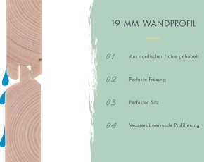 Karibu Holz-Gartenhaus Retola 4 + Anbauschrank + 2,4m Anbaudach - 19mm Elementhaus - Flachdach - terragrau