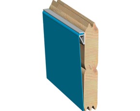 Karibu Holzpool Achteck X1 Set kleiner Filter + Skimmer - wassergrau - blaue Folie