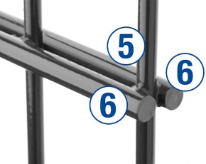 Deutsche Zauntechnik Doppelstabmattenzaun Komplettset MORITZ S - Metallzaun - anthrazit - 30 x 1,6 m