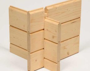 Finnhaus Wolff Holz-Gartenhaus Gerlis 4530 28 + Fußboden - 28mm Blockbohlenhaus - 2-Raum-Gartenhaus - Flachdach - natur