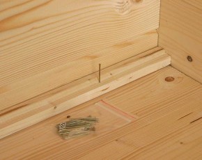Finnhaus Wolff Holz-Gartenhaus Gerlis 4530 28 + Fußboden - 28mm Blockbohlenhaus - 2-Raum-Gartenhaus - Flachdach - natur