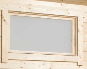 Finnhaus Wolff Holz-Gartenhaus Levke 4529 40 + Fußboden - 40mm Blockbohlenhaus - Geräteschuppen - Flachdach - natur