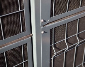 Deutsche Zauntechnik Lärmschutzpaneel eco-Set - anthrazit - 2x 251 x 100 cm