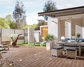 TraumGarten Terrassendiele DREAMDECK WPC PLUS XL Braun - 300 x 24 x 2,3 cm