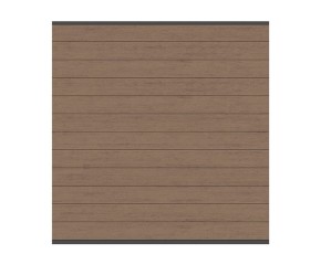 TraumGarten Sichtschutzzaun Komplettset SYSTEM WPC CLASSIC Mandel/Anthrazit - WPC-Zaun - zum Erdverbau - 1,8 x 18,1 m