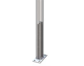 TraumGarten Sichtschutzzaun Komplettset SYSTEM WPC CLASSIC Sand/Silber - WPC-Zaun - zum Aufschrauben - 1,8 x 7,2 m