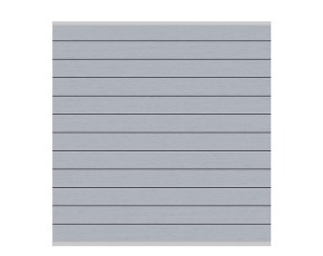 TraumGarten Sichtschutzzaun Komplettset SYSTEM WPC CLASSIC Grau/Silber - WPC-Zaun - zum Aufschrauben - 1,8 x 14,5 m