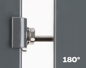 Deutsche Zauntechnik Schmuckzaun Einzeltor VARIO Residenz standard WIEN - Gartentor / Metallzaun - moosgrün - 117 x 160,6 cm