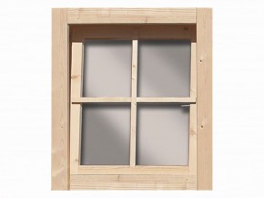 Karibu Holzfenster - 28mm Wandstärke - Dreh-/Kippfenster - Echtglas